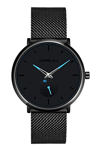 MicLee Herren Uhr Analog Chronograph 30 M Wasserdicht Quarz Uhr Armbanduhr Stoppuhr Ultra Dünne Business Uhren mit Edelstahlgewebe Milanaise Mesh Band Einzigartig Verstellbar MicLee Herren Uhr Analog Chronograph 30 M Wasserdicht Quarz Uhr Armbanduhr Stoppuhr Ultra Dünne Business Uhren mit Edelstahlgewebe Milanaise Mesh Band Einzigartig Verstellbar von MicLee