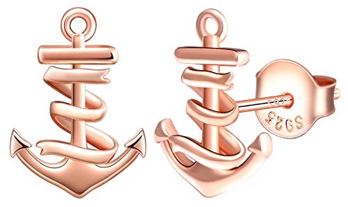 MicLee Ohrstecker 925 Sterling Silber Damen Einfach Anker Ribbon Ohrringe Ohrschmuck mit Geschenkbeutel Super Weihnachten Geschenk MicLee Ohrstecker 925 Sterling Silber Damen Einfach Anker Ribbon Ohrringe Ohrschmuck mit Geschenkbeutel Super Weihnachten Geschenk von MicLee