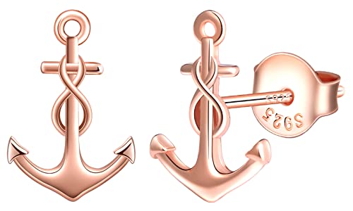 MicLee Ohrstecker 925 Sterling Silber Damen Einfach Anker Unendlichkeit Zeichen Ohrringe Ohrschmuck mit Geschenkbeutel Super Weihnachten Geschenk MicLee Ohrstecker 925 Sterling Silber Damen Einfach Anker Unendlichkeit Zeichen Ohrringe Ohrschmuck mit Geschenkbeutel Super Weihnachten Geschenk von MicLee