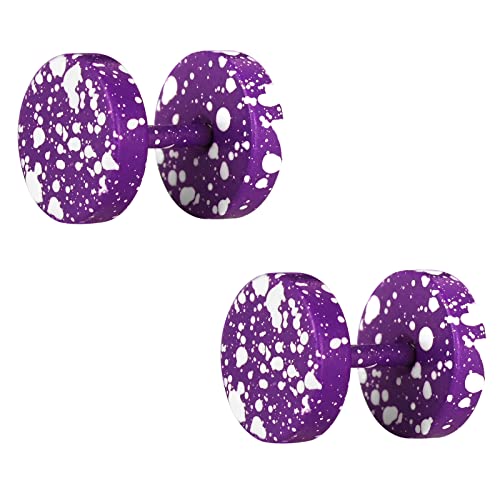 MicVivien 8MM Edelstahl Herren Damen Ohrstecker Cheater Illusion Tunnel Fake Gauges Faux Plug Gauge Ohrringe Rücken Ohrstecker Barbell Stud Ohrringe 5 Farben von MicVivien