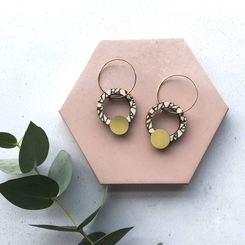 Minimale Terrazzo Kreis Creolen Minimale Terrazzo Kreis Creolen von MicaPeet