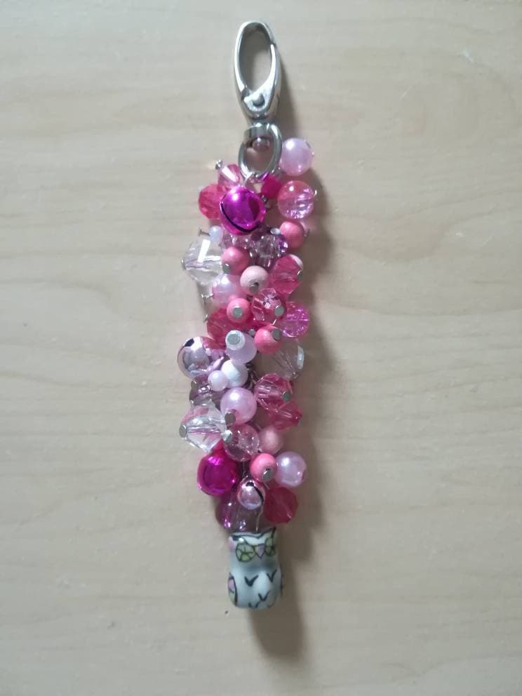 Schlüsselanhänger - Rosa von MichMichTreasures