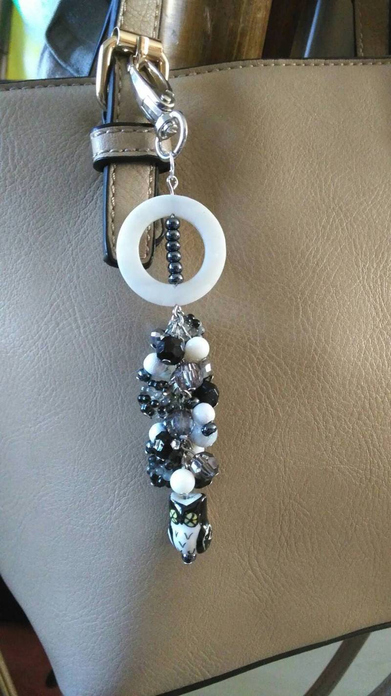 Schlüsselanhänger - Schwarz Und Weiß von MichMichTreasures