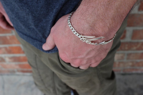 Männer Unterschrift/Handschrift Armband - Echte Geschenk Für Den Vater Trauzeugen Ihn Weihnachtsgeschenk von MichPersonalized