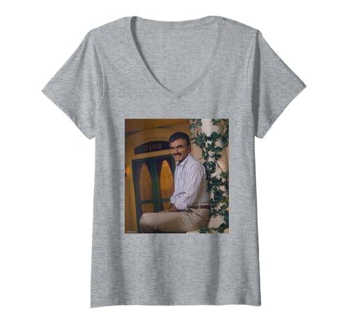 Damen Burt Reynolds Deliverance Schauspieler von Michael Grecco T-Shirt mit V-Ausschnitt Damen Burt Reynolds Deliverance Schauspieler von Michael Grecco T-Shirt mit V-Ausschnitt von Michael Grecco Photography