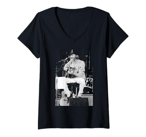 Damen Doobie Brothers Live Reunion Tour von Michael Grecco T-Shirt mit V-Ausschnitt von Michael Grecco Photography