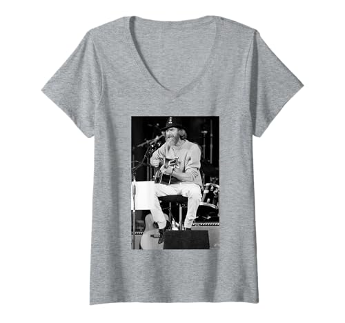 Damen Doobie Brothers Reunion Tour Hollywood von Michael Grecco T-Shirt mit V-Ausschnitt von Michael Grecco Photography