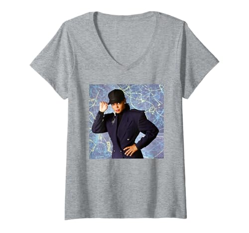 Damen Janet Jackson Rhythm Nation von Michael Grecco T-Shirt mit V-Ausschnitt von Michael Grecco Photography