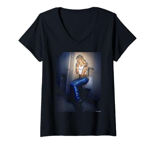 Damen No Doubt Gwen Stefani Just A Girl von Michael Grecco T-Shirt mit V-Ausschnitt von Michael Grecco Photography