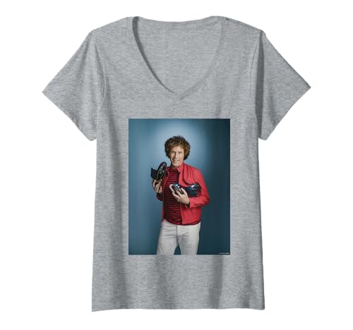 Damen Will Ferrell Blades Of Glory Star von Michael Grecco T-Shirt mit V-Ausschnitt Damen Will Ferrell Blades Of Glory Star von Michael Grecco T-Shirt mit V-Ausschnitt von Michael Grecco Photography