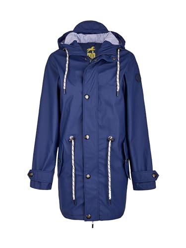 mh michael heinen Damen Regenjacke, Friesennerz, mit Jersey-Futter, wasserdicht, Winddicht blau 38 von mh michael heinen