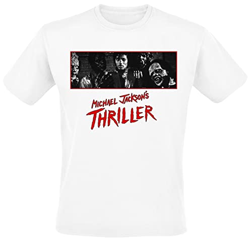 Michael Jackson Thriller BW Photo Männer T-Shirt weiß M von Michael Jackson