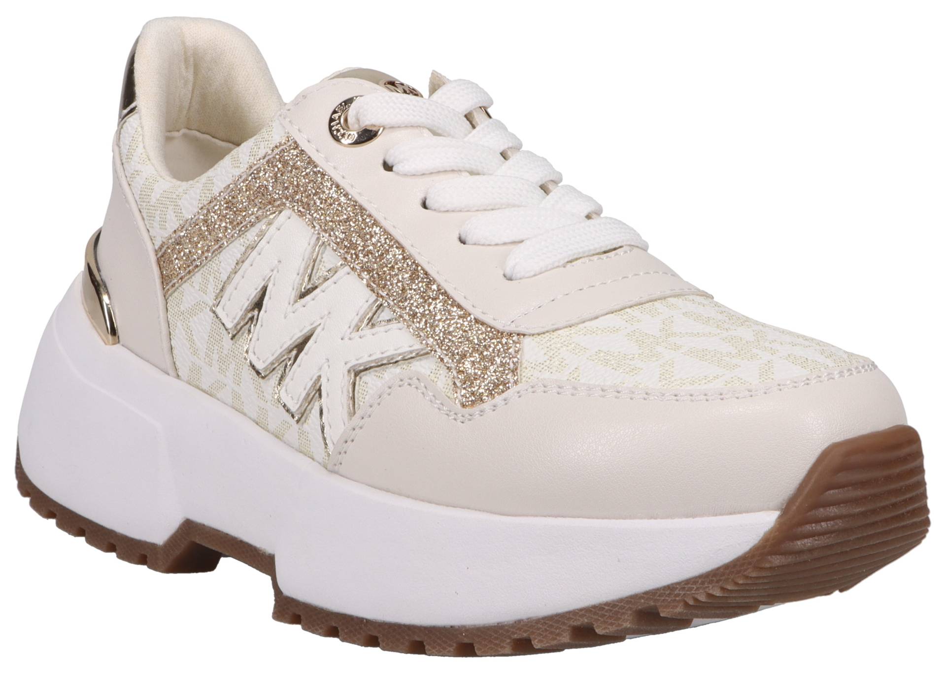 MICHAEL KORS KIDS Sneaker "COSMO MADDY", mit goldfarbenen Deteails, Freizeitschuh, Halbschuh, Schnürschuh von Michael Kors Kids