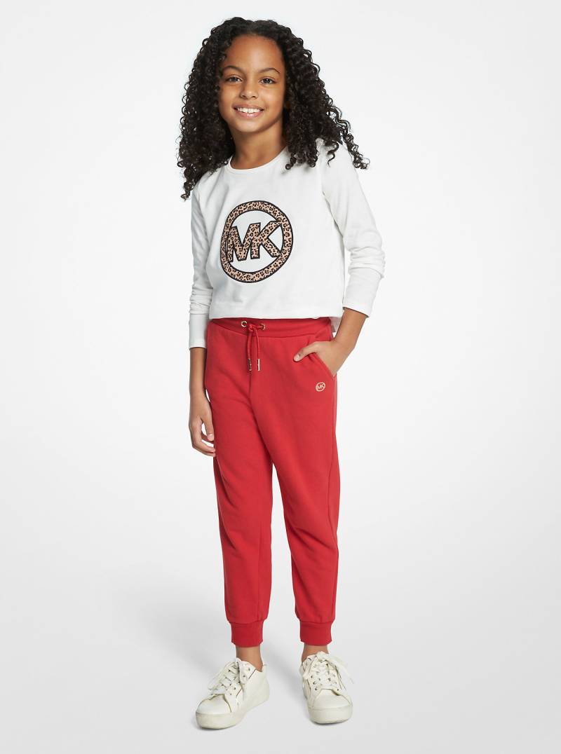 MK Jogginghose Aus Baumwoll-Terry - Rot - Michael Kors von Michael Kors Kids