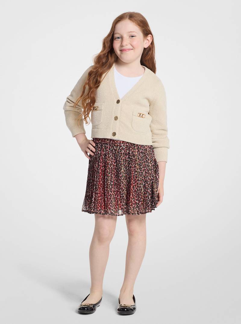 MK Rock Mit Leopardenmuster In Metallic-Optik - Braun - Michael Kors von Michael Kors Kids