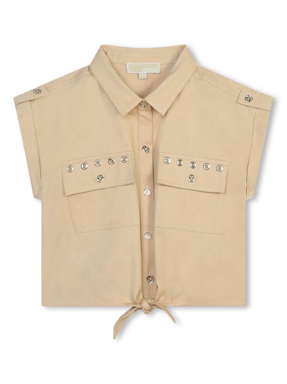 Michael Kors Kids Cropped-Hemd mit Ösendetail - Nude von Michael Kors Kids