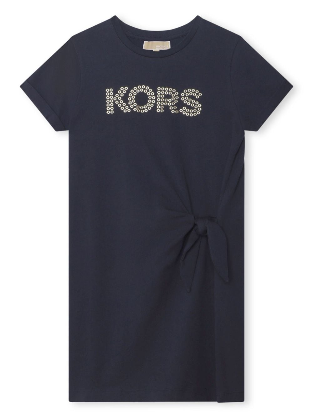 Michael Kors Kids Kleid aus Bio-Baumwolle mit Logo-Applikation - Blau von Michael Kors Kids