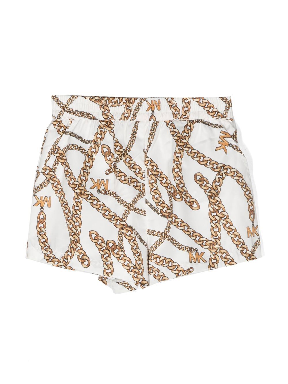 Michael Kors Kids Shorts mit Ketten-Print - Weiß von Michael Kors Kids