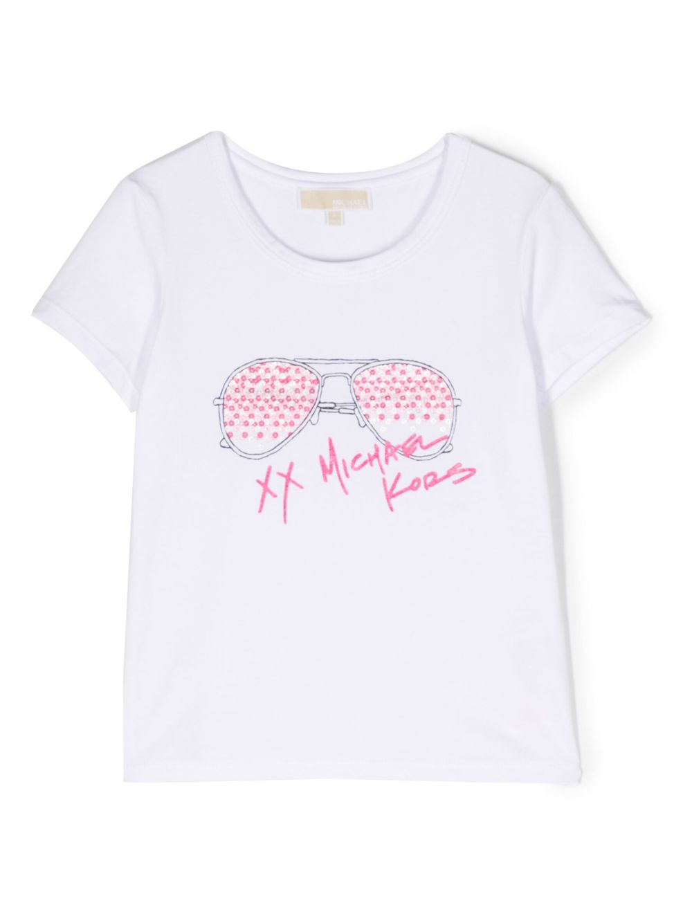 Michael Kors Kids T-Shirt mit Logo-Print - Weiß von Michael Kors Kids