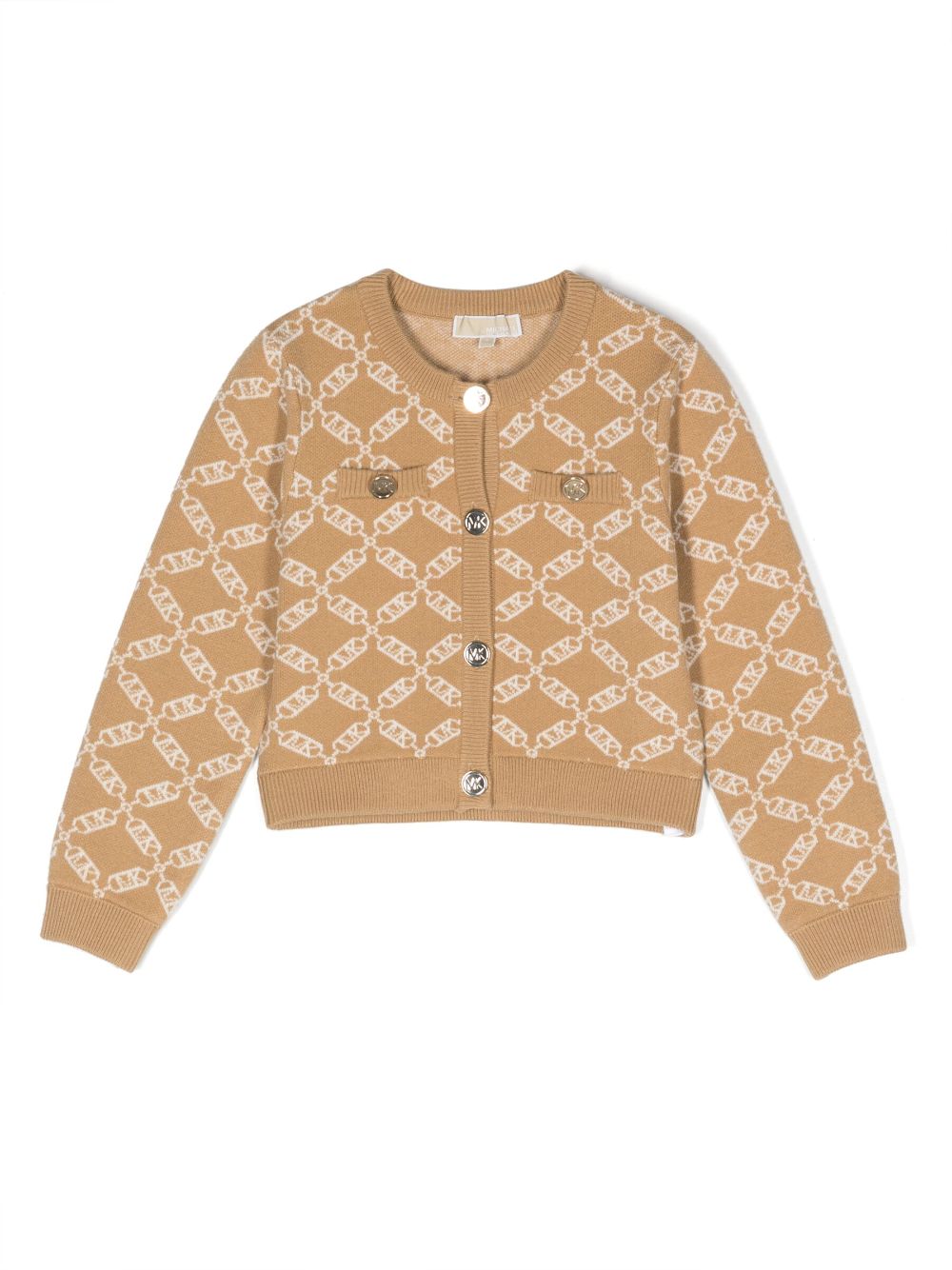 Michael Kors Kids Cardigan mit Monogrammmuster - Nude von Michael Kors Kids