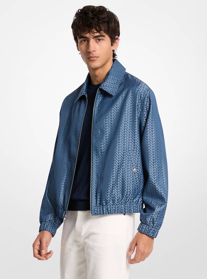 Jacke Aus Jacquard Mit Mk2000-Logomuster - Michael Kors von Michael Kors Mens