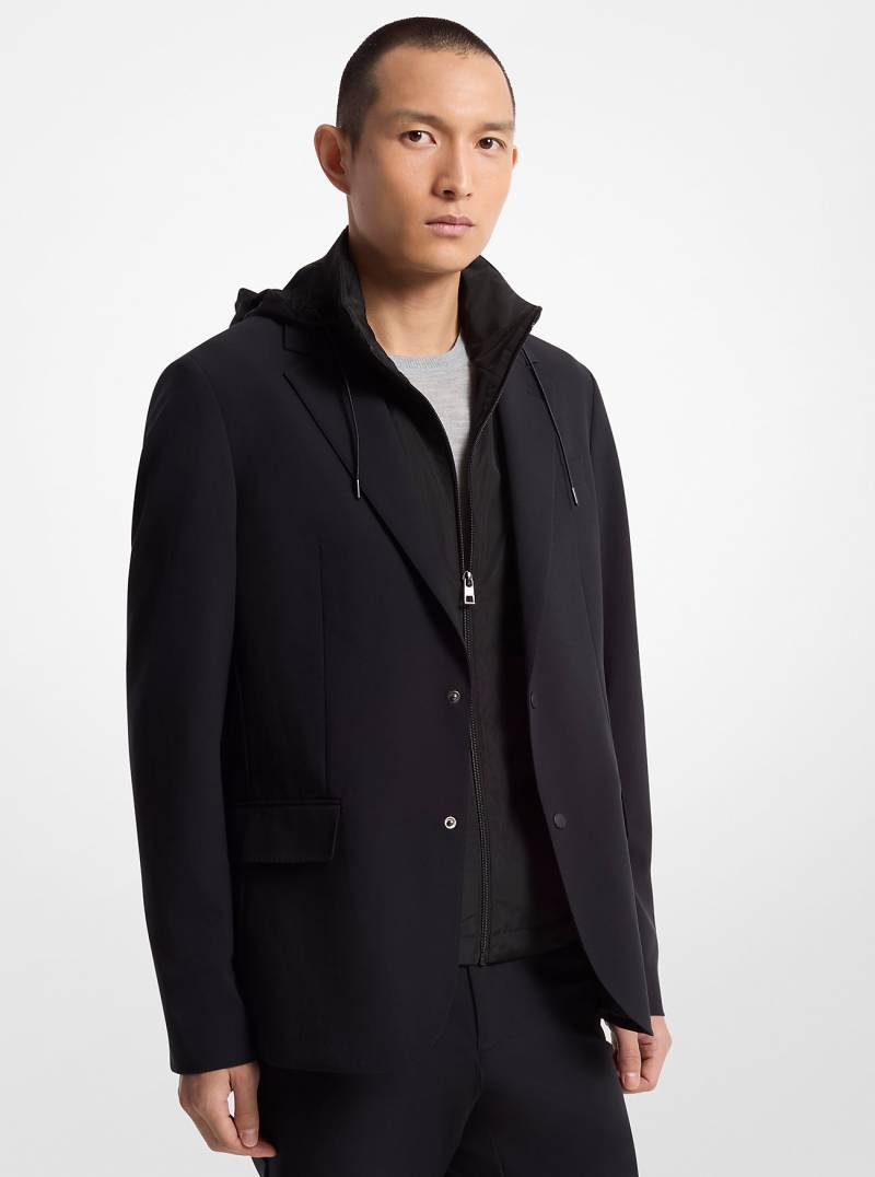 MK 2-In-1-Blazer Aus Materialmix - Schwarz - Michael Kors von Michael Kors Mens