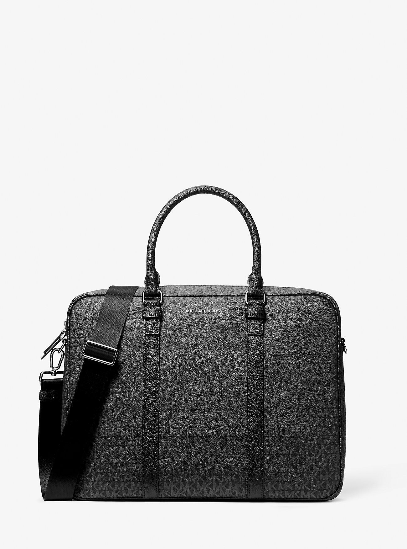 MK Aktentasche Hudson Medium Mit Signature-Logomuster - Schwarz - Michael Kors von Michael Kors Mens