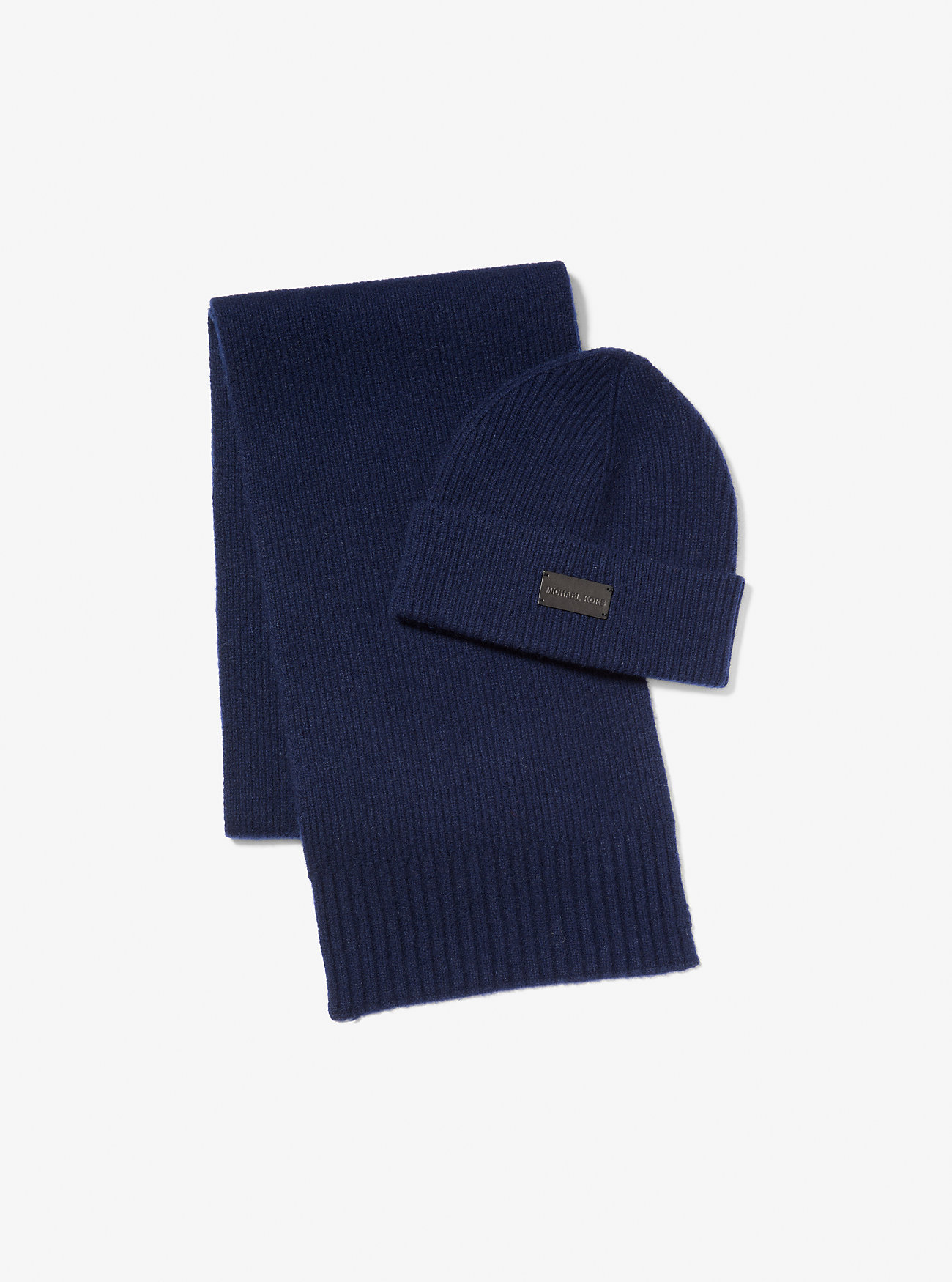 MK Beanie Und Schal Aus Wolle Im Set - Blau - Michael Kors von Michael Kors Mens