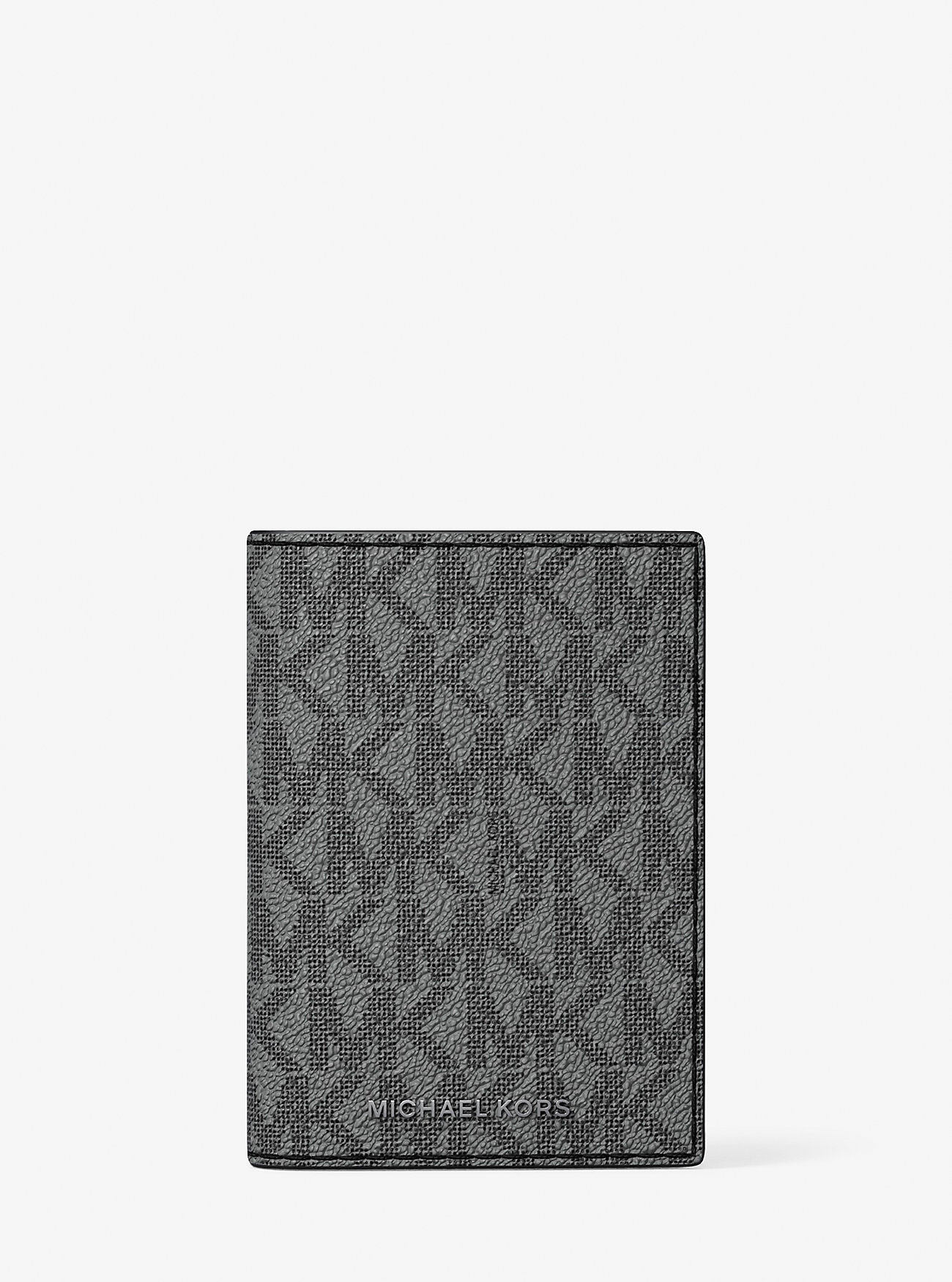 MK Bifold-Kartenetui Hudson Mit Signature-Logomuster - Grau - Michael Kors von Michael Kors Mens