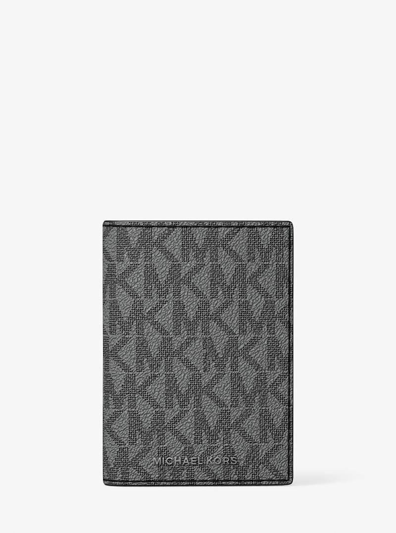 MK Bifold-Kartenetui Hudson Mit Signature-Logomuster - Grau - Michael Kors von Michael Kors Mens