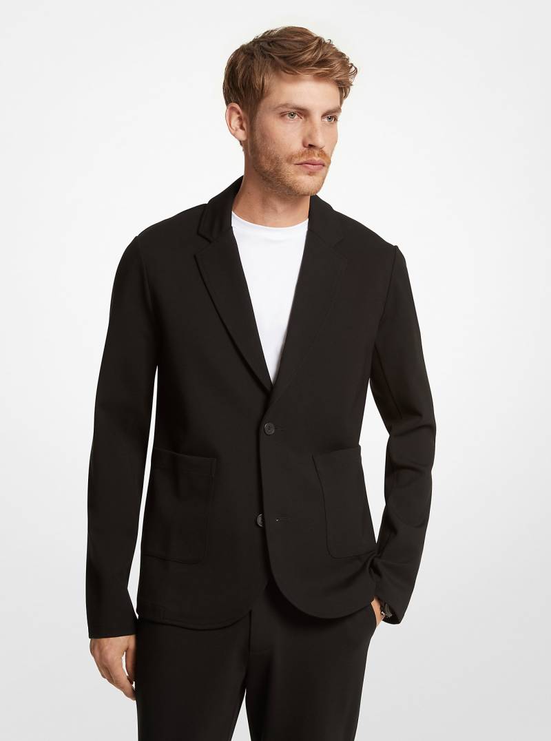 MK Blazer Aus Stretch-Ponte - Schwarz - Michael Kors von Michael Kors Mens