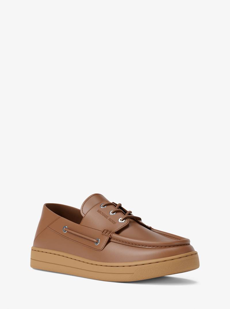 MK Bootsschuh Aiden Aus Leder - Braun - Michael Kors von Michael Kors Mens