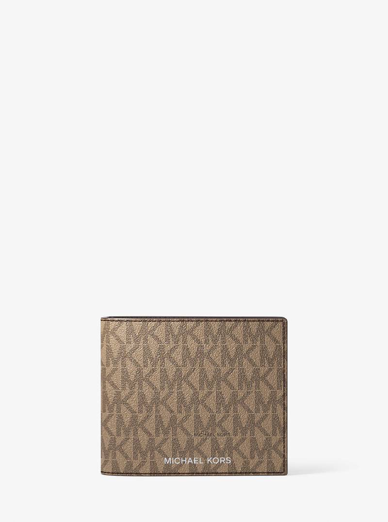 MK Brieftasche Harrison Mit Logo Und Ausweishülle - Natur - Michael Kors von Michael Kors Mens
