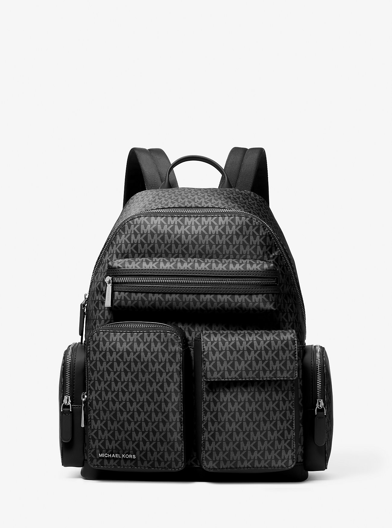 MK Cargo-Rucksack Brooklyn Medium Mit Signature-Logomuster - Schwarz - Michael Kors von Michael Kors Mens