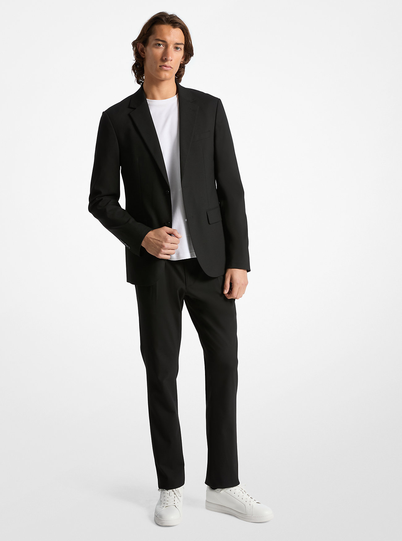 MK Eleganter Funktionsblazer Mit Stretchanteil - Schwarz - Michael Kors von Michael Kors Mens