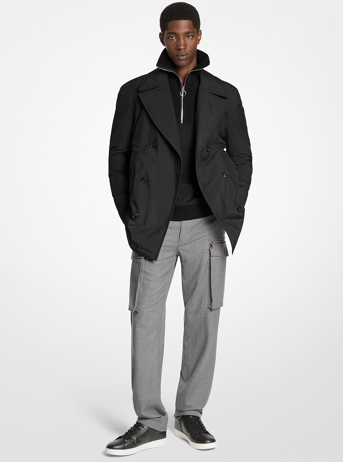 MK Gewebte Cabanjacke - Schwarz - Michael Kors MK Gewebte Cabanjacke - Schwarz - Michael Kors von Michael Kors Mens