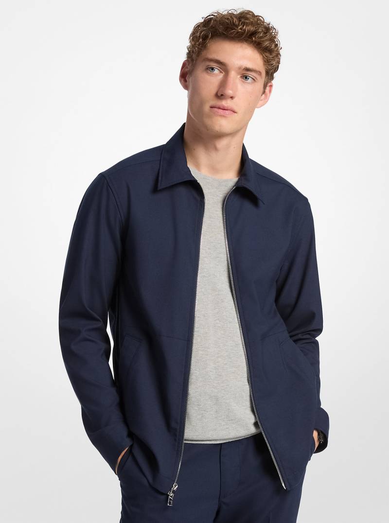 MK Gewebte Hemdjacke Mit Reißverschluss - Blau - Michael Kors von Michael Kors Mens