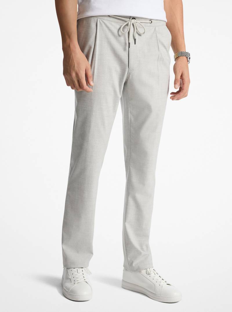 MK Gewebte Hose Mit Kordelzug - Grau - Michael Kors von Michael Kors Mens