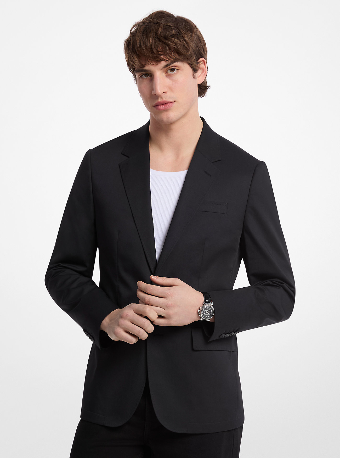 MK Gewebter Coolmax® Blazer - Schwarz - Michael Kors von Michael Kors Mens
