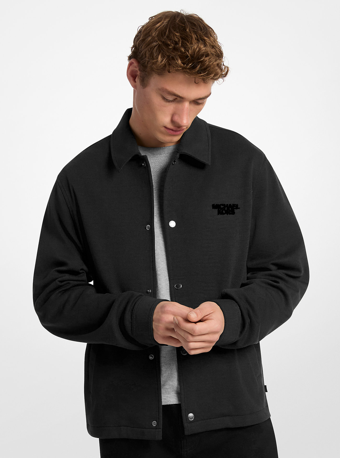 MK Jacke Aus Baumwollmischgewebe - Schwarz - Michael Kors MK Jacke Aus Baumwollmischgewebe - Schwarz - Michael Kors von Michael Kors Mens