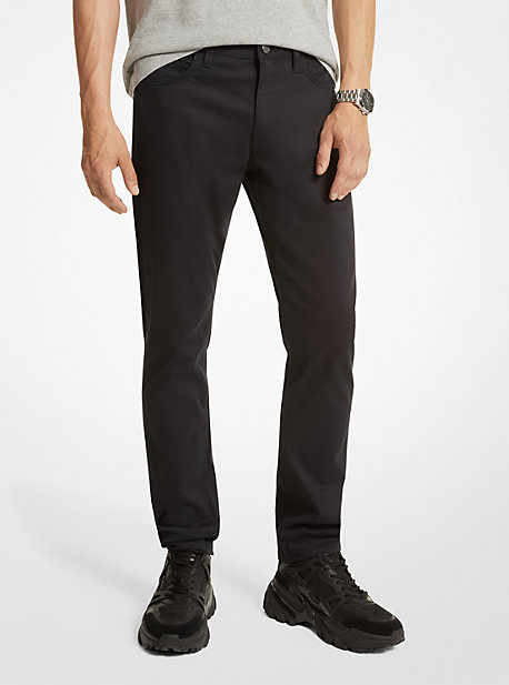 MK Jeans Aus Gebürstetem Stretch-Denim - Schwarz - Michael Kors von Michael Kors Mens