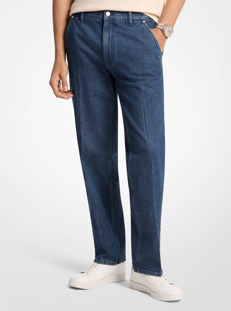 MK Jeans Finn Aus Stretch-Denim Mit Geradem Bein - Blau - Michael Kors von Michael Kors Mens