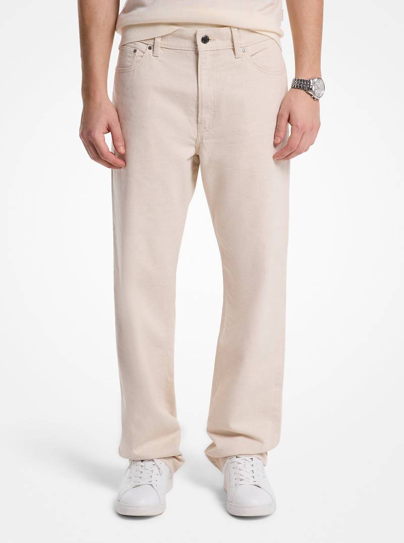 MK Jeans Finn Aus Stretch-Denim Mit Geradem Bein - Natur - Michael Kors von Michael Kors Mens