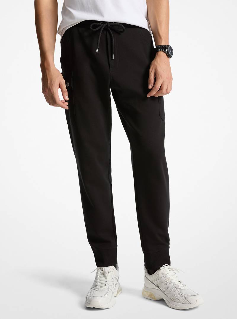 MK Jogginghose Aus Strick Mit Kordelzug - Schwarz - Michael Kors von Michael Kors Mens