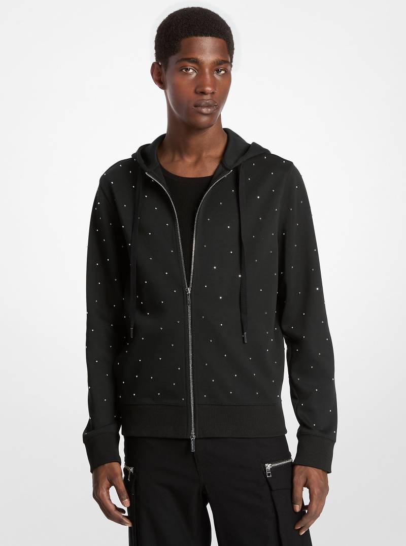 MK Kapuzenpullover Aus Baumwollmischgewebe Mit Nieten - Schwarz - Michael Kors MK Kapuzenpullover Aus Baumwollmischgewebe Mit Nieten - Schwarz - Michael Kors von Michael Kors Mens