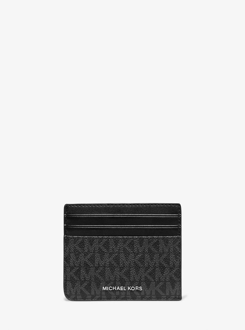 MK Kartenetui Hudson Mit Signature-Logomuster - Schwarz - Michael Kors von Michael Kors Mens