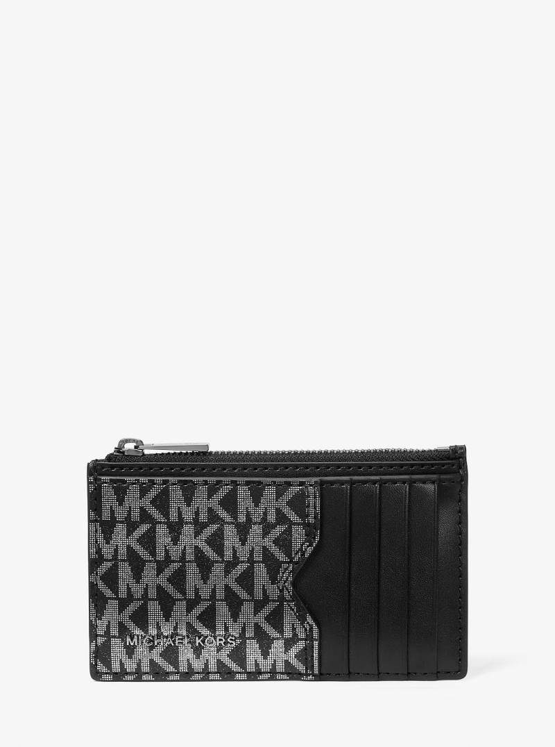MK Kartenetui Hudson Mit Signature-Logomuster Und Ombré-Effekt - Schwarz - Michael Kors von Michael Kors Mens