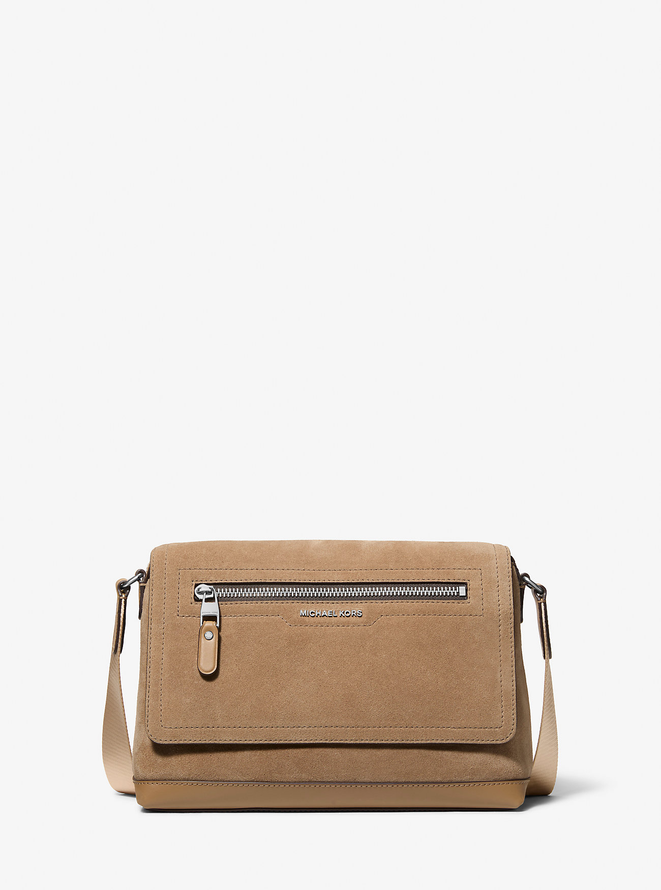 MK Messenger-Tasche Hudson Small Aus Wildleder - Natur - Michael Kors MK Messenger-Tasche Hudson Small Aus Wildleder - Natur - Michael Kors von Michael Kors Mens