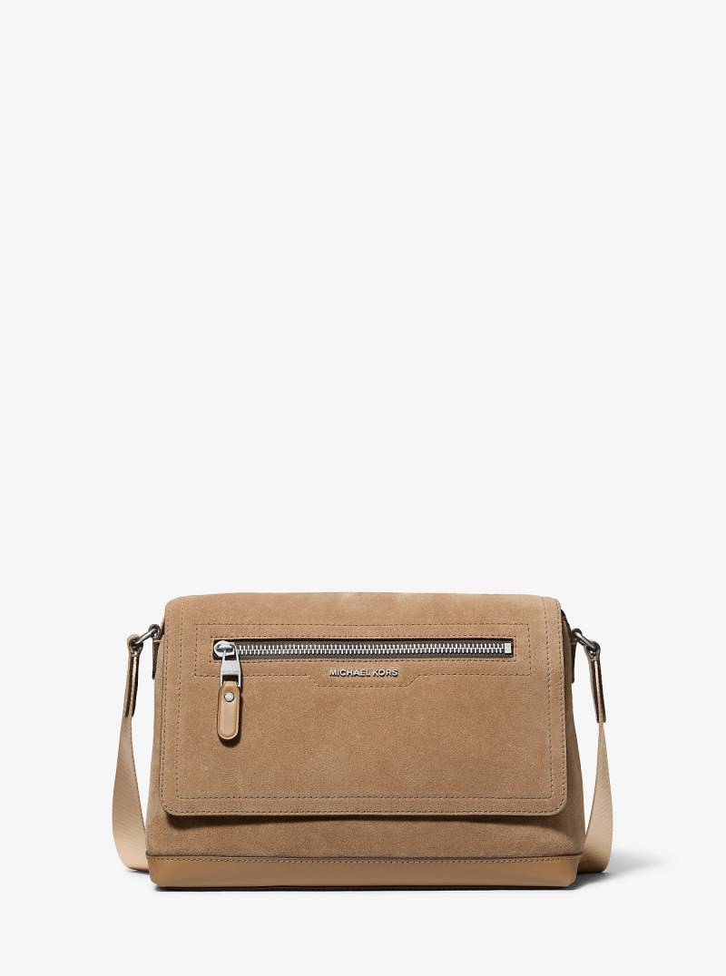 MK Messenger-Tasche Hudson Small Aus Wildleder - Natur - Michael Kors MK Messenger-Tasche Hudson Small Aus Wildleder - Natur - Michael Kors von Michael Kors Mens