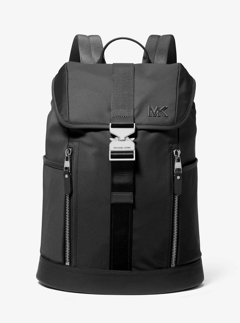 MK Pilotenrucksack Eli Aus Nylon - Schwarz - Michael Kors von Michael Kors Mens